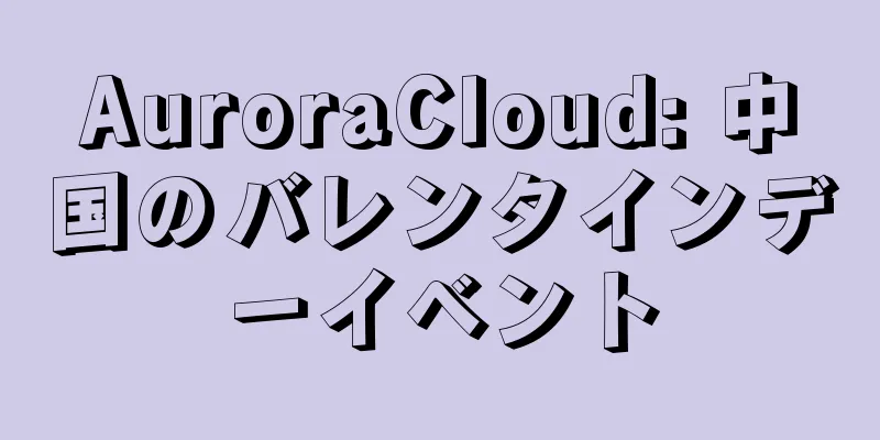 AuroraCloud: 中国のバレンタインデーイベント