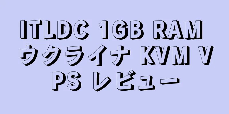ITLDC 1GB RAM ウクライナ KVM VPS レビュー