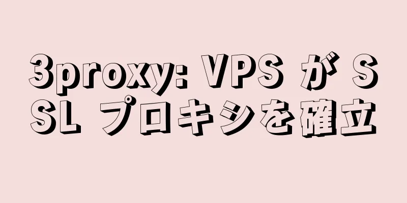 3proxy: VPS が SSL プロキシを確立
