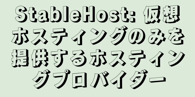 StableHost: 仮想ホスティングのみを提供するホスティングプロバイダー