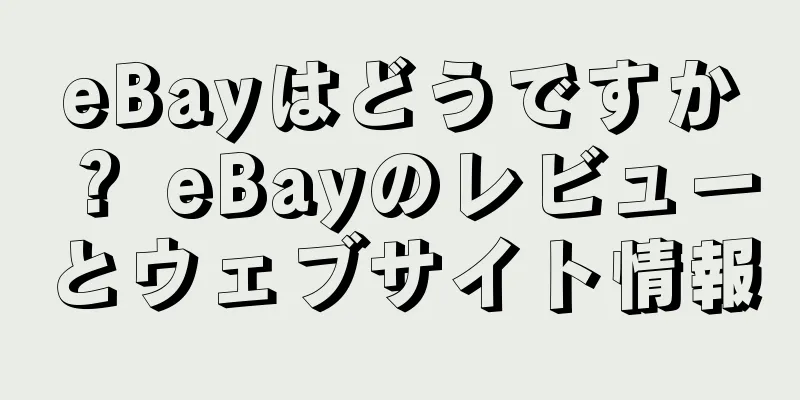 eBayはどうですか？ eBayのレビューとウェブサイト情報
