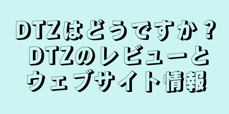 DTZはどうですか？ DTZのレビューとウェブサイト情報