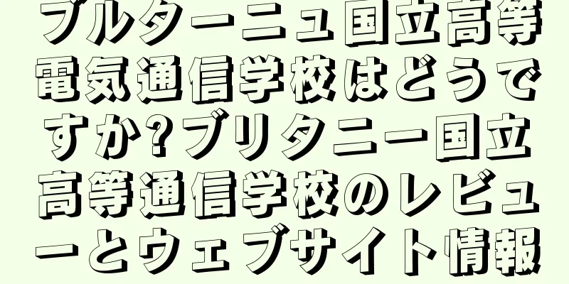 ブルターニュ国立高等電気通信学校はどうですか?ブリタニー国立高等通信学校のレビューとウェブサイト情報