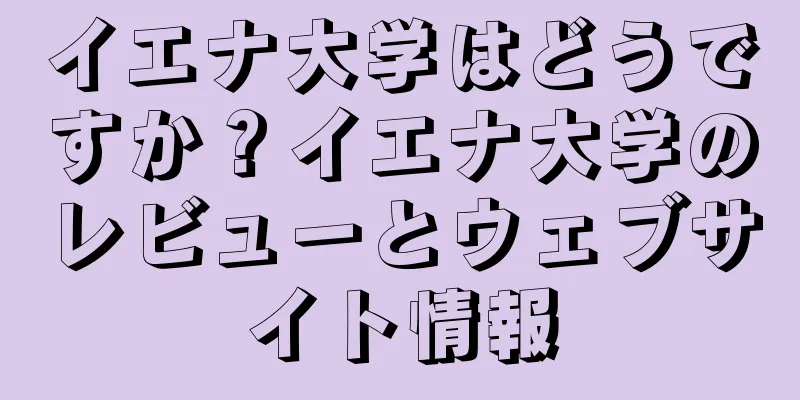 イエナ大学はどうですか？イエナ大学のレビューとウェブサイト情報