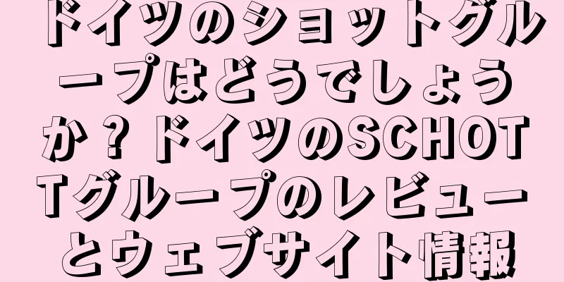 ドイツのショットグループはどうでしょうか？ドイツのSCHOTTグループのレビューとウェブサイト情報
