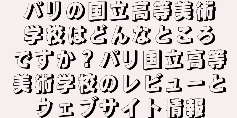 パリの国立高等美術学校はどんなところですか？パリ国立高等美術学校のレビューとウェブサイト情報