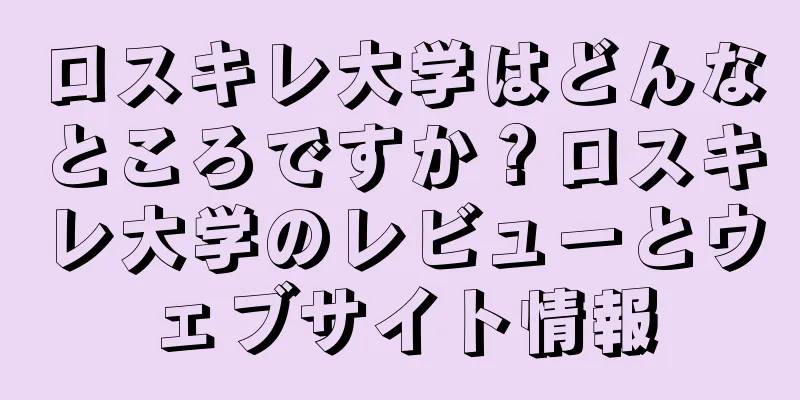 ロスキレ大学はどんなところですか？ロスキレ大学のレビューとウェブサイト情報