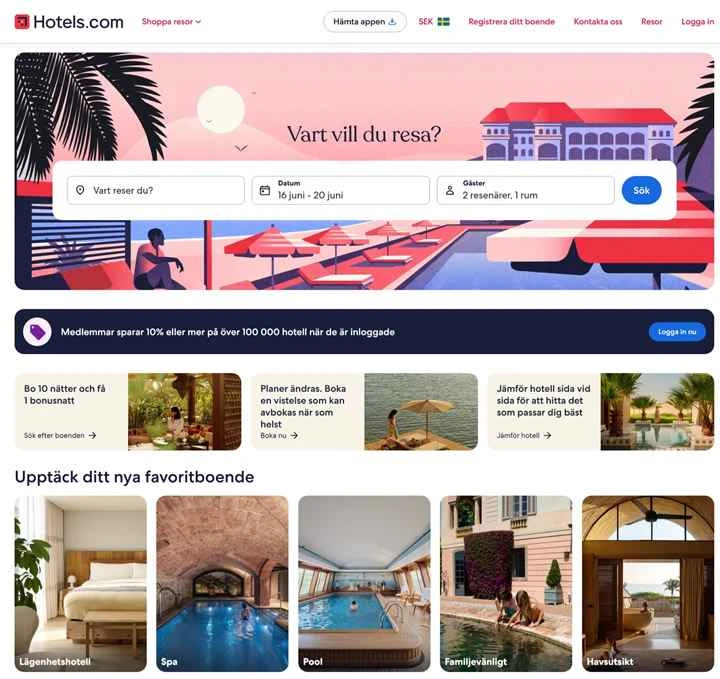 Hotels.com スウェーデン: 高級ホテルから格安宿泊施設まで、ホテル予約のお得なプランと割引。