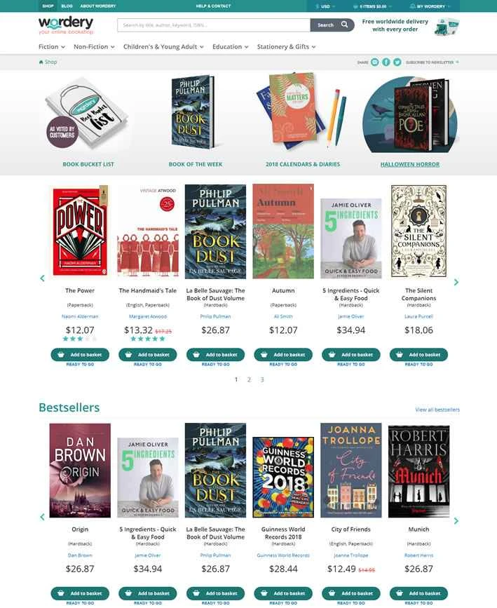 国際書籍小売業者：Wordery