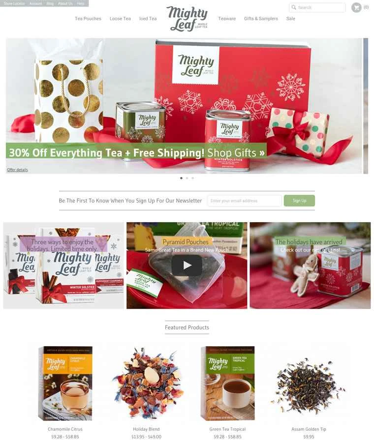 アメリカ産の最高級紅茶、マイティリーフティー。