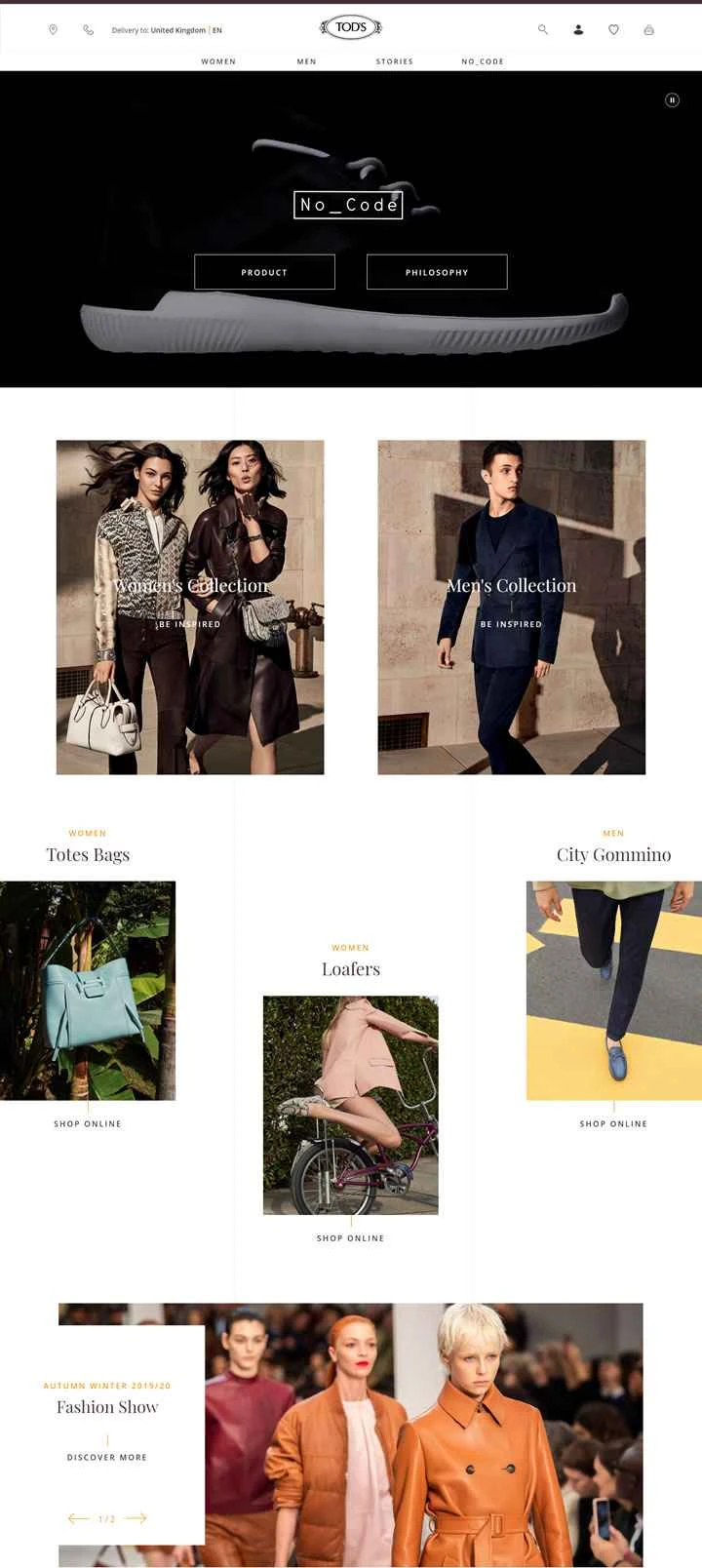 Tod's UK 公式サイト: イタリアの高級ハンドメイドハンドバッグとシューズ