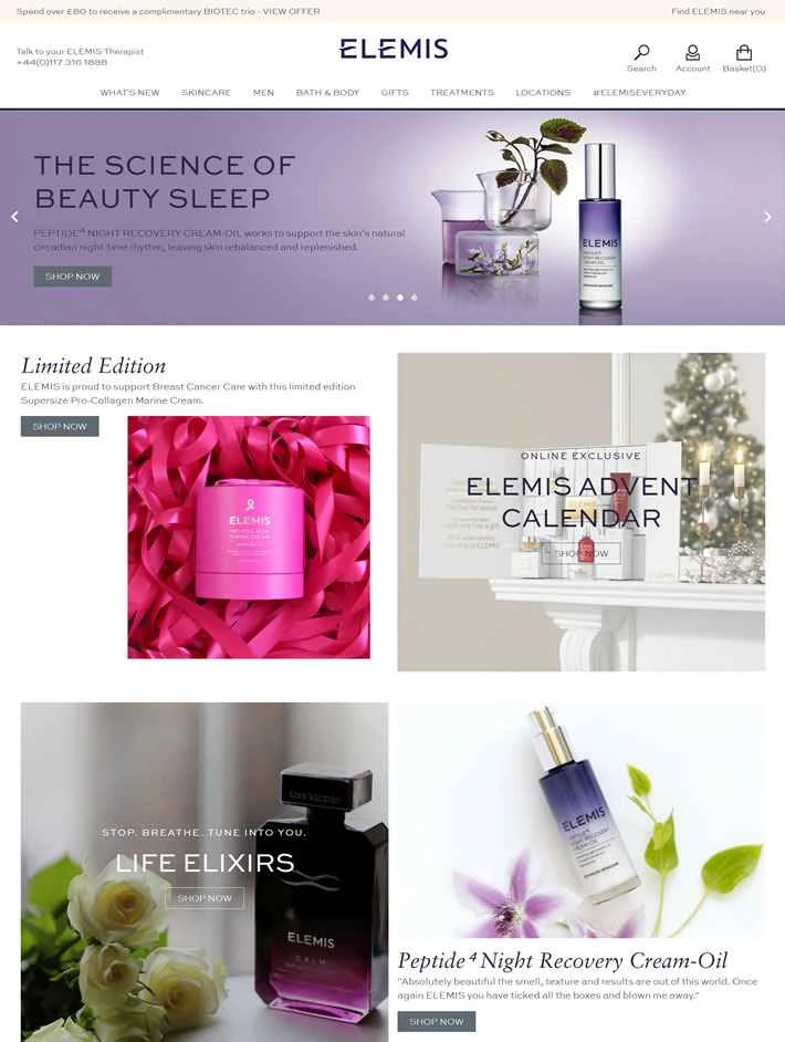 英国No.1の高級スキンケアブランド、エレミス