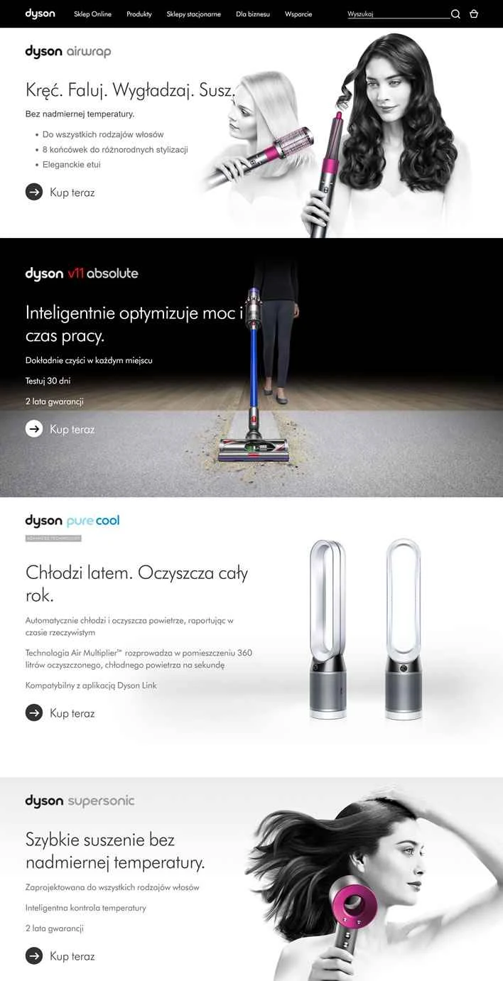 ダイソンポーランド公式サイト：Dyson.pl