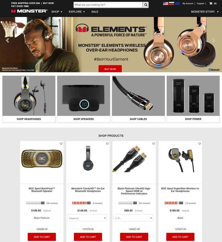 モンスター公式サイト：モンスターは高性能ヘッドフォンの世界No.1ブランドです。