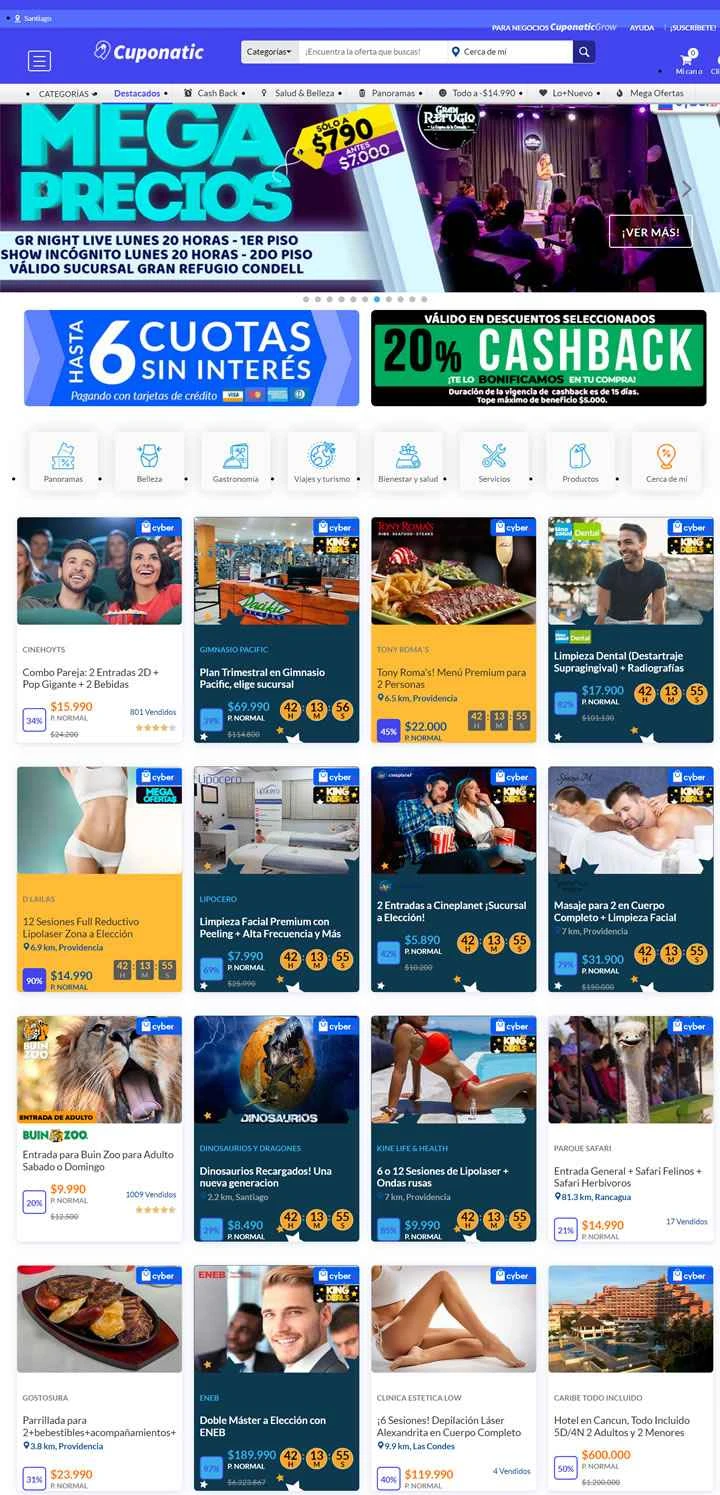 Cuponatic は、ラテンアメリカのクーポンおよび割引市場の大手企業です。