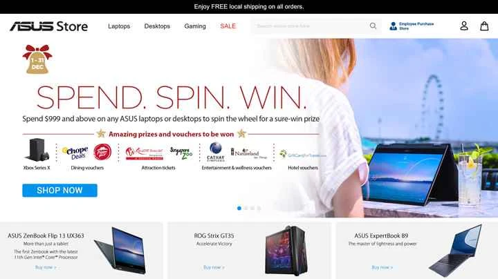 ASUSシンガポール公式オンラインストア：ASUSシンガポール