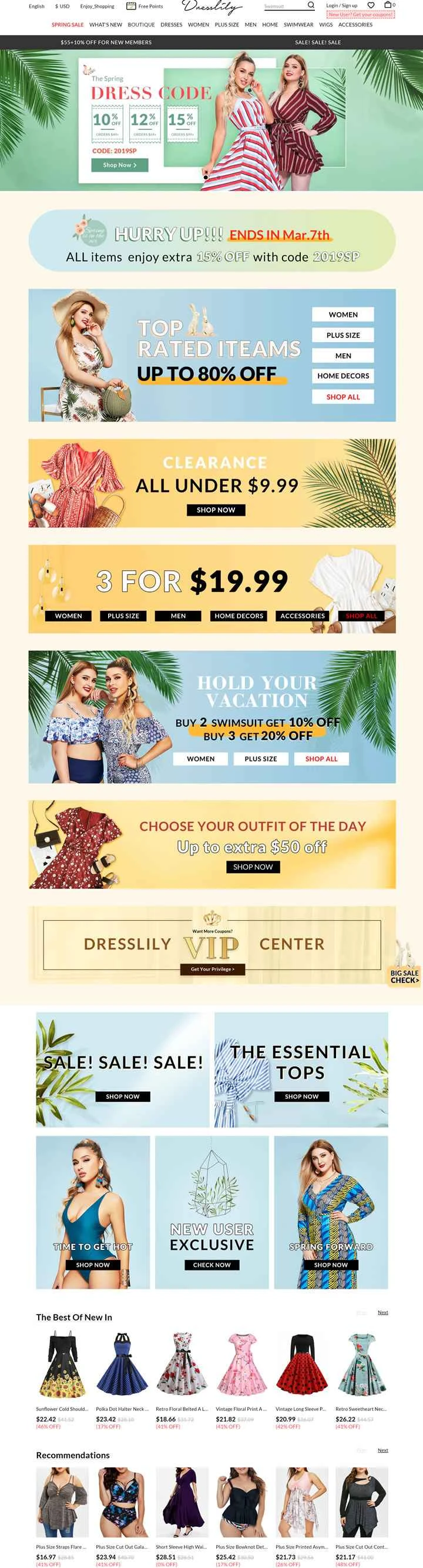 DressLily は、世界有数のオンライン ファッション アパレルおよびアクセサリー ストアです。