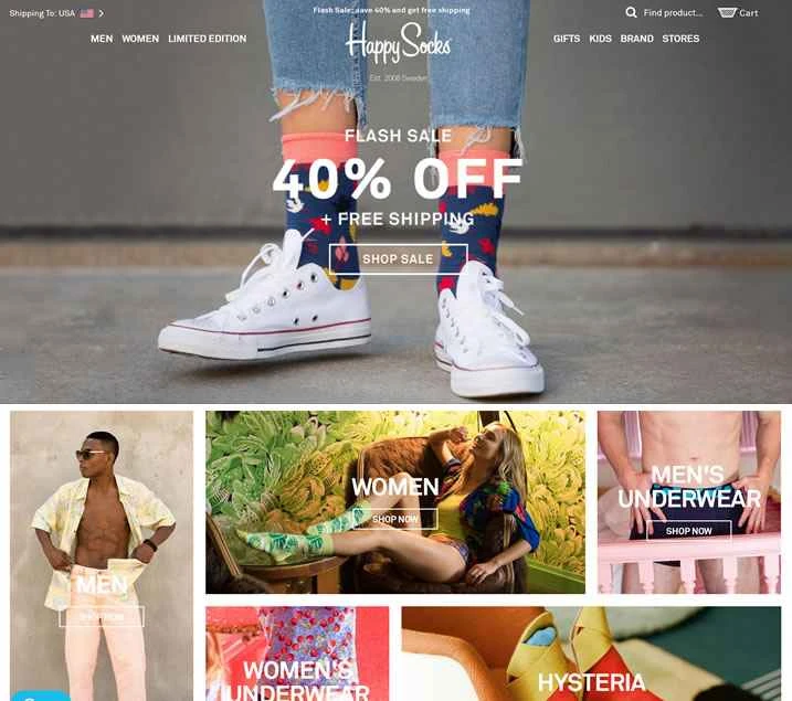 スウェーデンのハッピーソックス