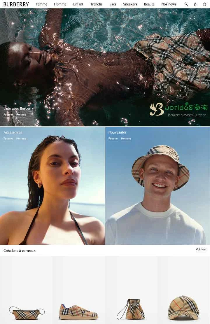 バーバリーの公式フランスウェブサイトおよびオンラインストア：fr.burberry.com