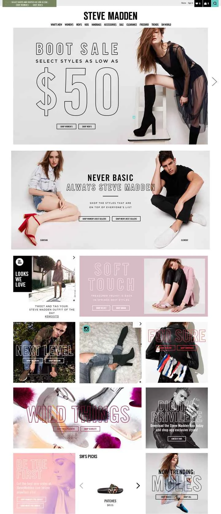 スティーブ・マデンUS公式サイト：アメリカのフットウェアブランド