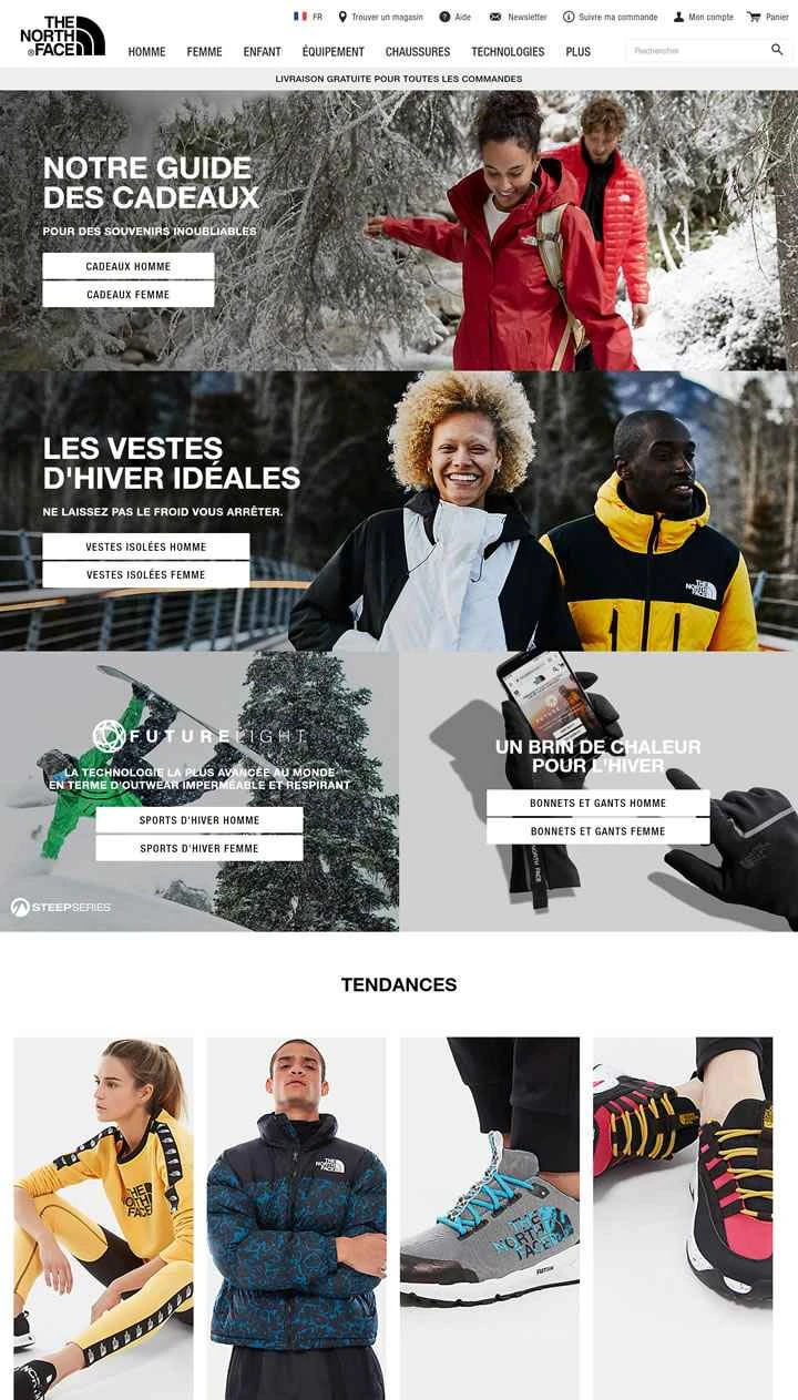 ザ・ノース・フェイス フランス公式サイト：アメリカの有名アウトドアブランド