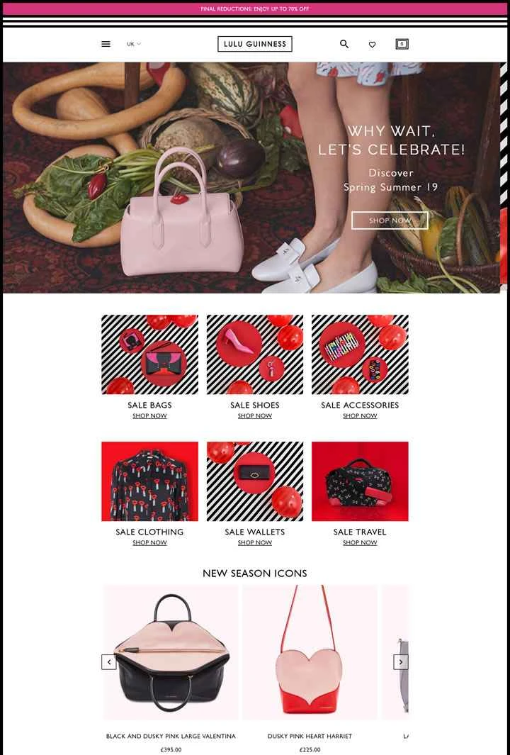 ルル・ギネス公式サイト：レッドリップバッグ