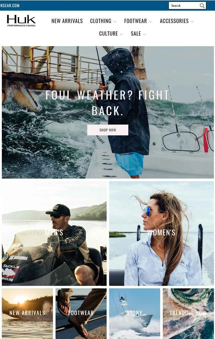 高性能フィッシングアパレル：Huk Gear