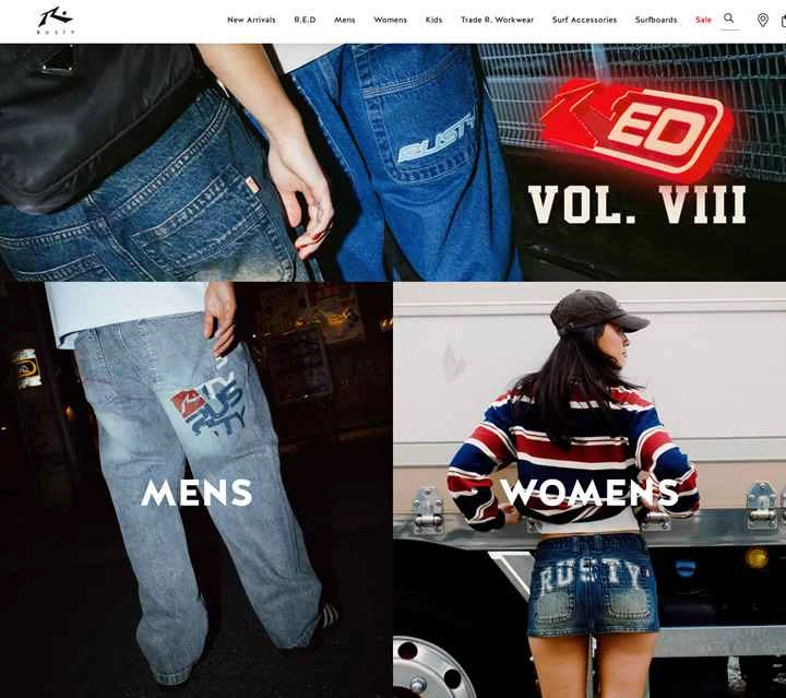 Rusty Australia 公式オンラインストア：サーフアパレルとサーフウェア