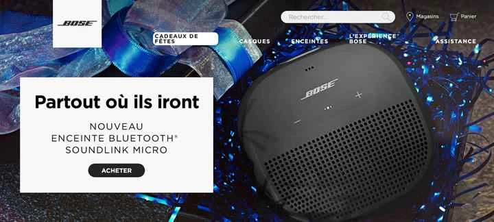 Bose France 公式ウェブサイト: ヘッドフォン、スピーカー、ホームシアター システム、プロ仕様のオーディオ機器を購入できます。