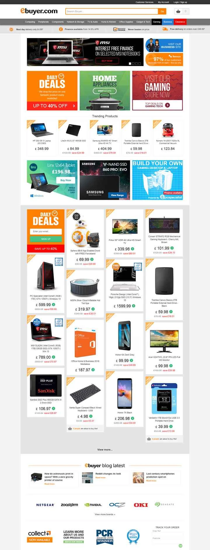 Ebuyer は、英国を代表する電子機器、テクノロジー、オフィス用品のオンライン小売業者です。