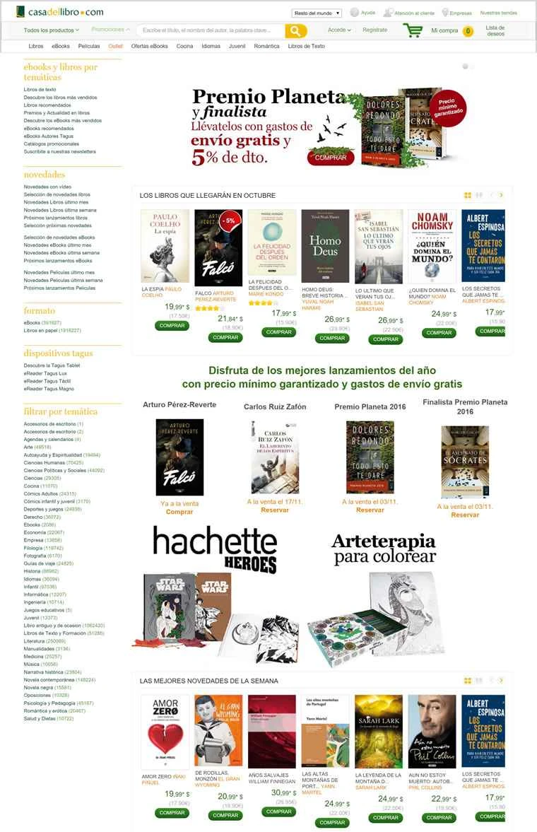 Casa del Libro、スペインのオンライン書店