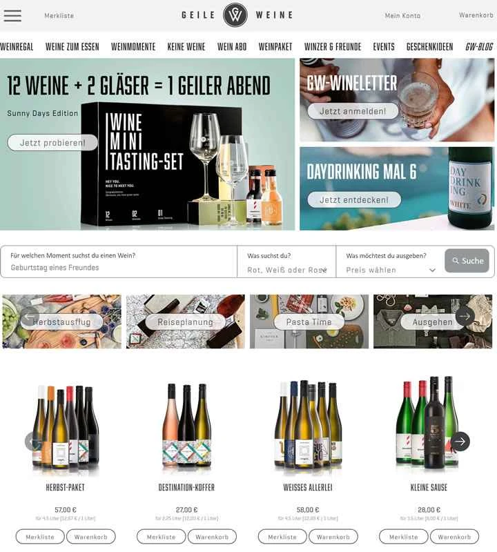 Geile Weine、ドイツのオンラインワイン購入サイト