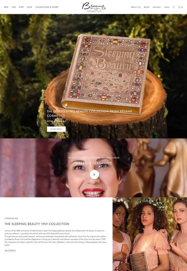 ラグジュアリーなレトロメイク：Besame Cosmetics