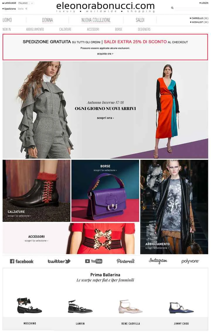 イタリアの大手オンライン高級品小売業者、エレオノーラ・ボヌッチ