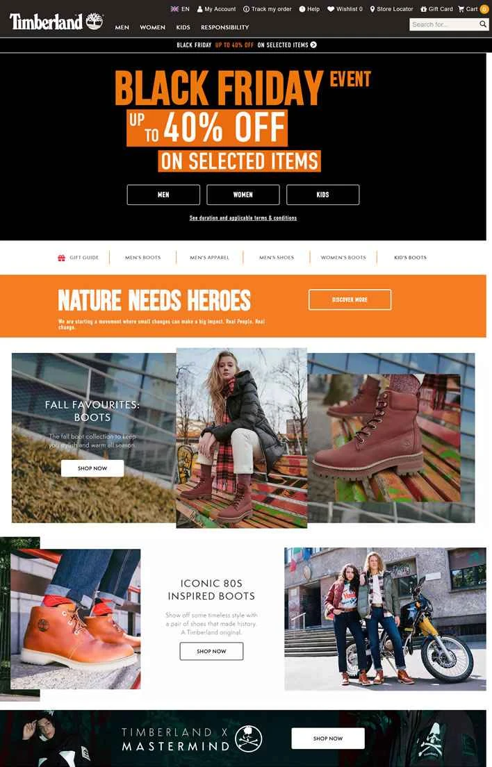 ティンバーランドUK公式サイト：ティンバーランドUK