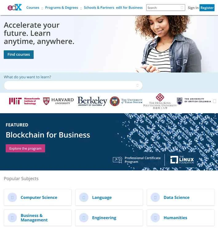 世界トップクラスの大学が運営するオンラインコース：edX