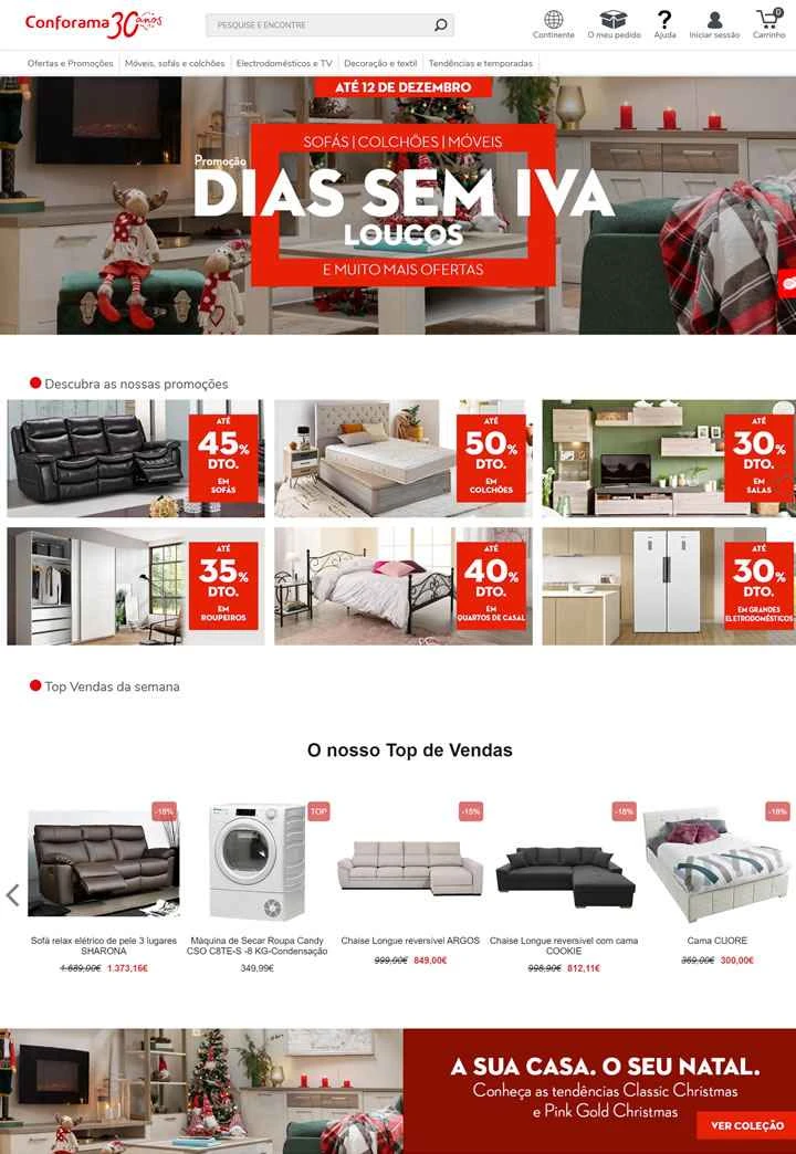 Conforama Portugal: ソファ、マットレス、家具、装飾品、家電製品