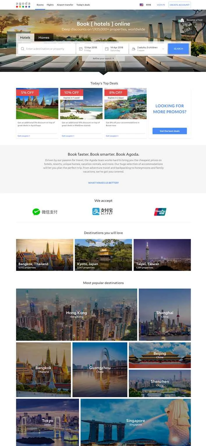 Agoda.com 公式サイト: 最大 80% 割引のお得な価格で世界中のホテルを予約できます。