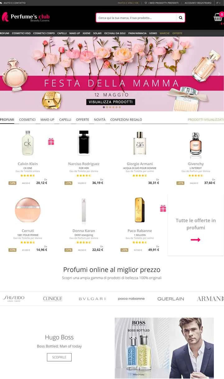 Perfume's Club Italy 公式サイト: ヨーロッパの美容Eコマース
