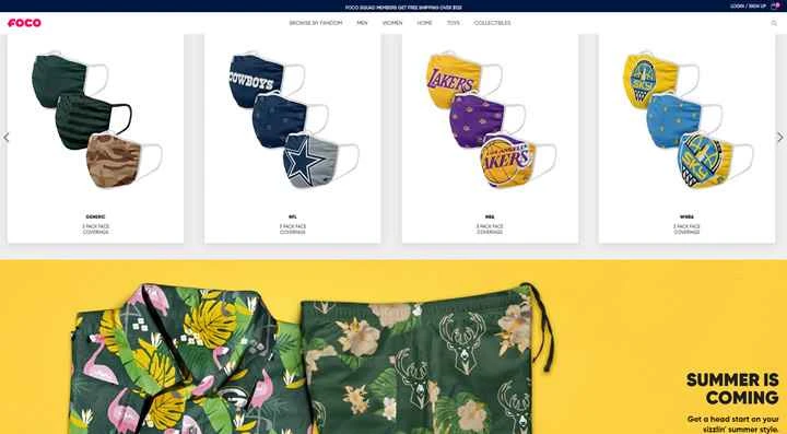 FOCO は、アメリカのファンのギアのナンバーワン ソースです。