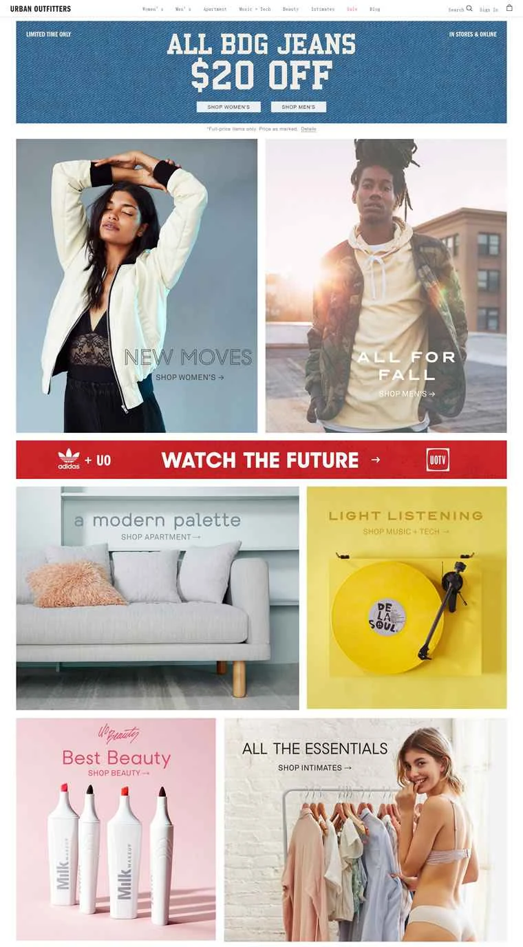 アーバンアウトフィッターズUS公式サイト：アメリカンライフスタイルブランド