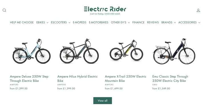 英国のオンライン電動自転車ストア：Electric Rider