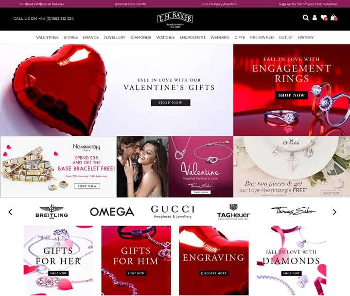 英国の家族経営の宝石商：THベイカー