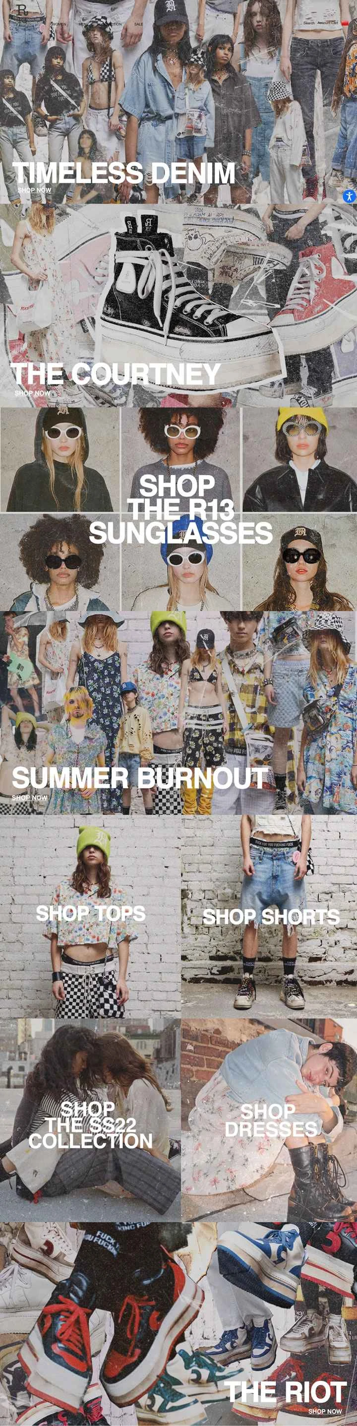 R13公式サイト：デザイナーズファッションとアクセサリー