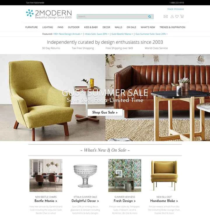 美しいモダンデザインの家具：2Modern