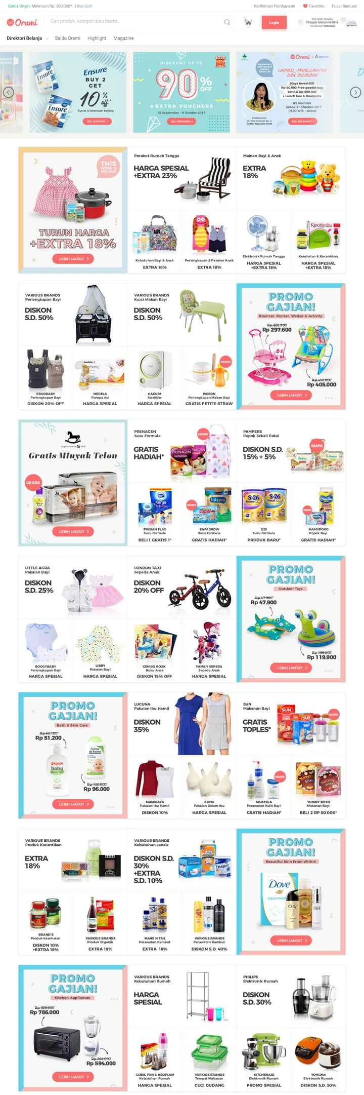 インドネシア最大のベビー用品オンラインショッピングサイト「Orami」