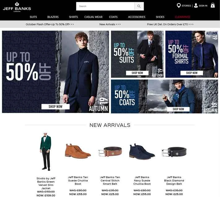 ジェフ・バンクスのメンズファッションオンラインストア：ジェフ・バンクス