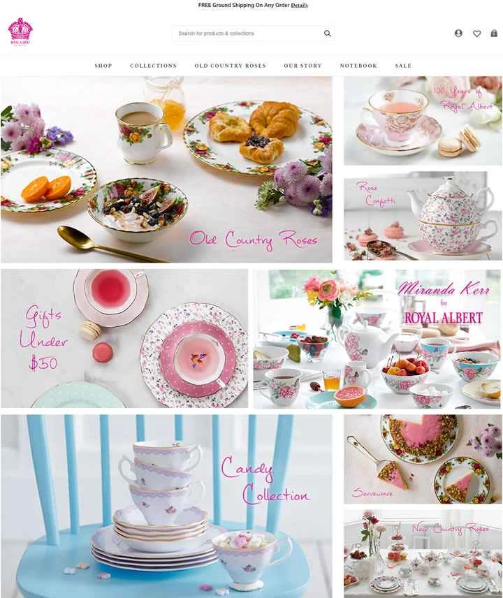 ロイヤル・アルバート・チャイナUS公式サイト：ロイヤル・アルバートUSA