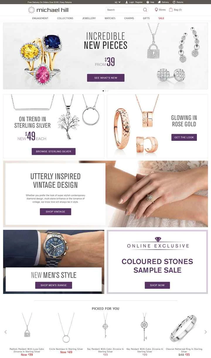 ニュージーランドのジュエリーブランド：マイケル・ヒル