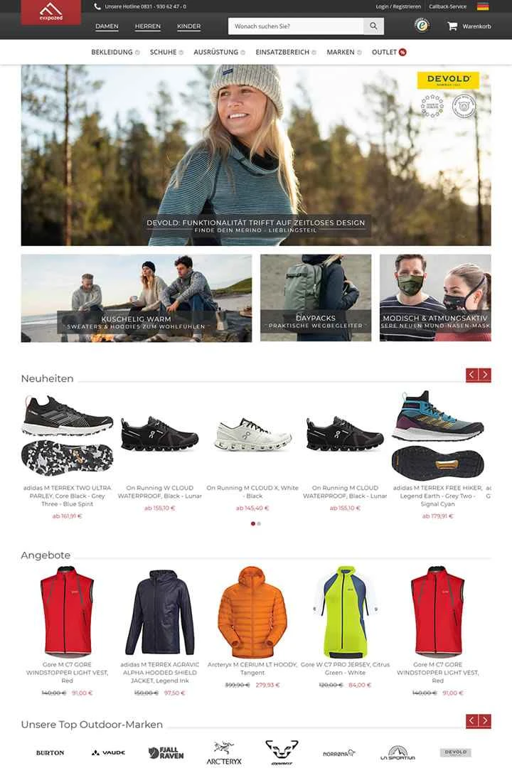 ドイツのアウトドアストア：eXXpozed